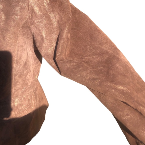 Bernardo Genuine Leather Brown Jacket size Medium - Picture 9 of 15